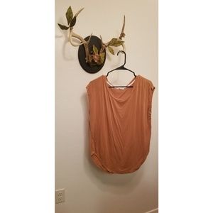 Burnt Orange Sleeveless Blouse